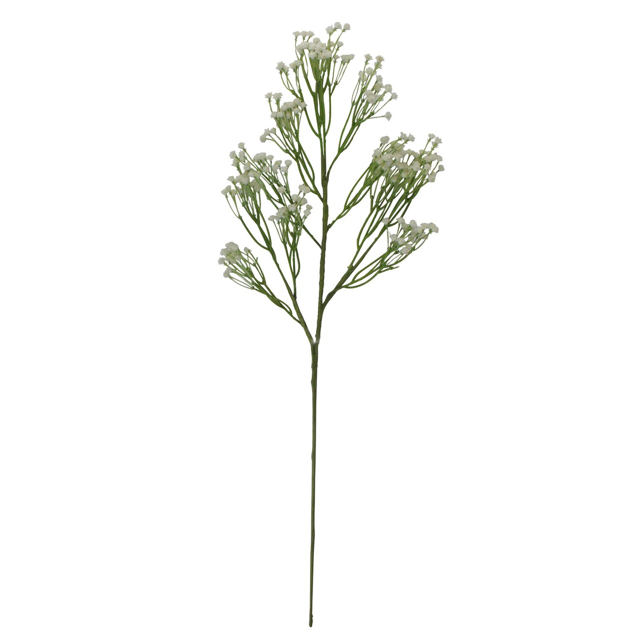 Select Artificials 24" Dove White and Green Artificial Gysophila Stemmed Flower Spray